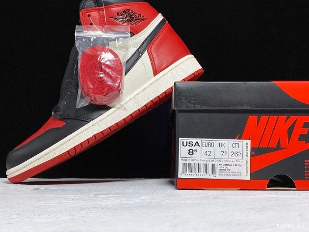 1 Bred Jordan Toe Retro OG 555088-610 Air High 0816